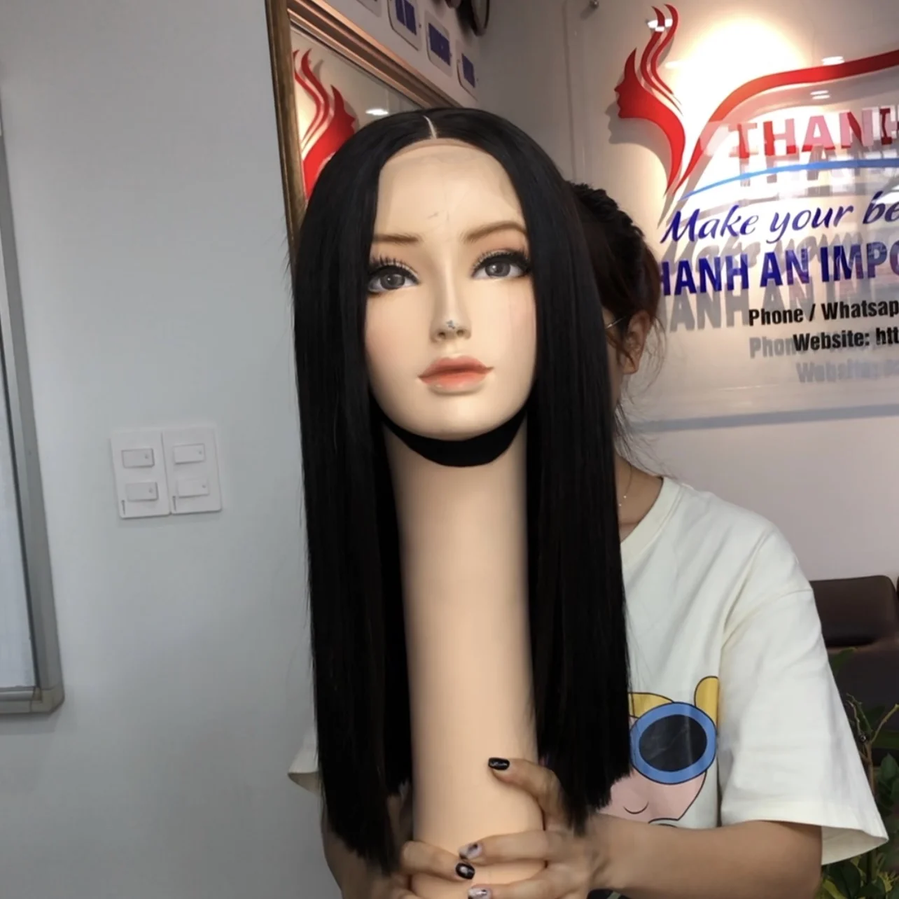 Super Double Drawn Human Hair Extensions Bob Wigs 200% Density Lace Closure Human Wig Bone Straight Wigs For Black Women