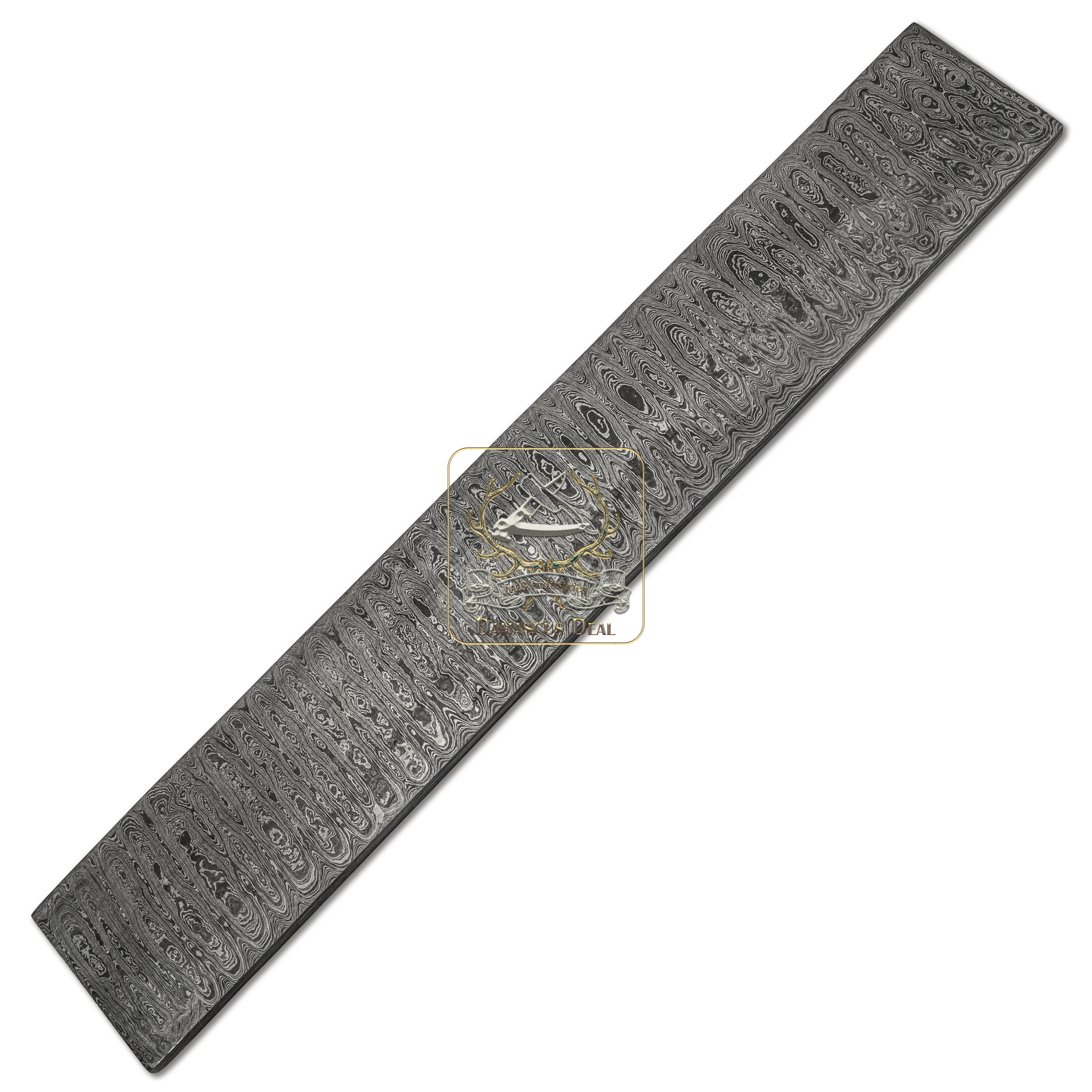 Damascus Steel Billet Ladder Pattern DD-Ladder-302 for Knife Making Hand Forged Carbon Steel Hardness 58-62 HRC Billet