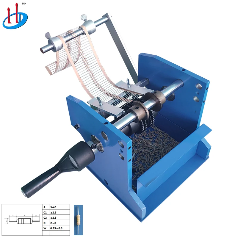 Manual Tape Belt Resistor Lead Foot Bend Cut and Form Machine Manual Resistance Bending Machine
