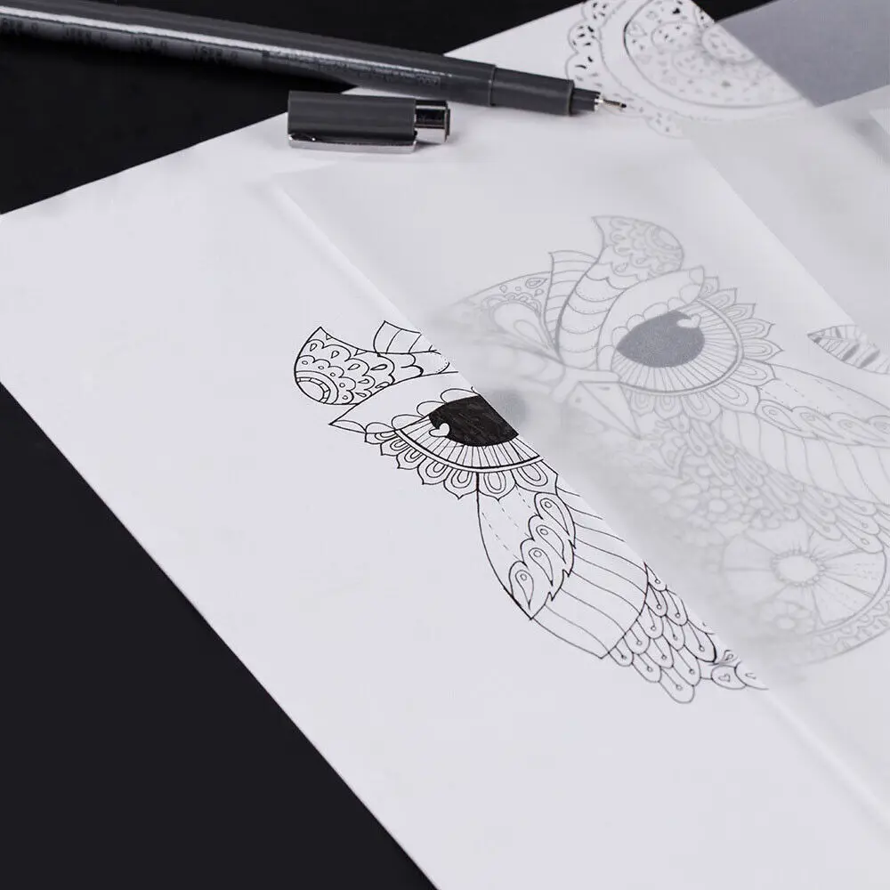 Lizheng vellum tracing paper A4 Size White Transparent Parchment Flash Stamp Making Custom Tracing Paper