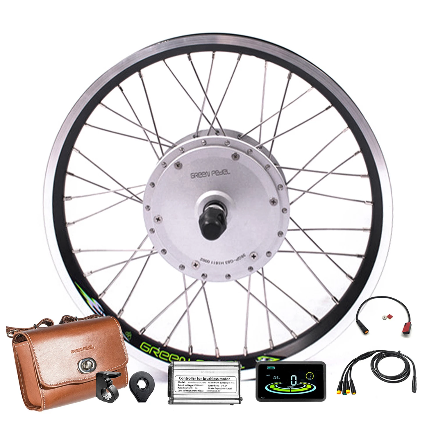 GreenPedel Cheap 36v 250w electric bike kit Brushless Gearless Hub Motor Ebike Conversion Kit