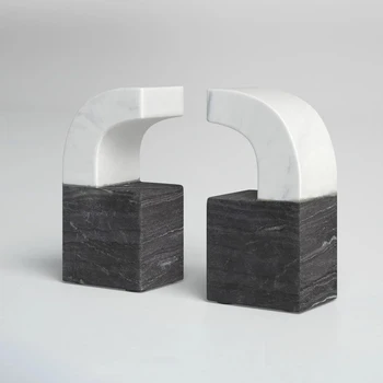 Home Decorative Customized Shape Onyx Bookends In Cheap Price 2023 New Style Onyx Marble Bookends For Sale
