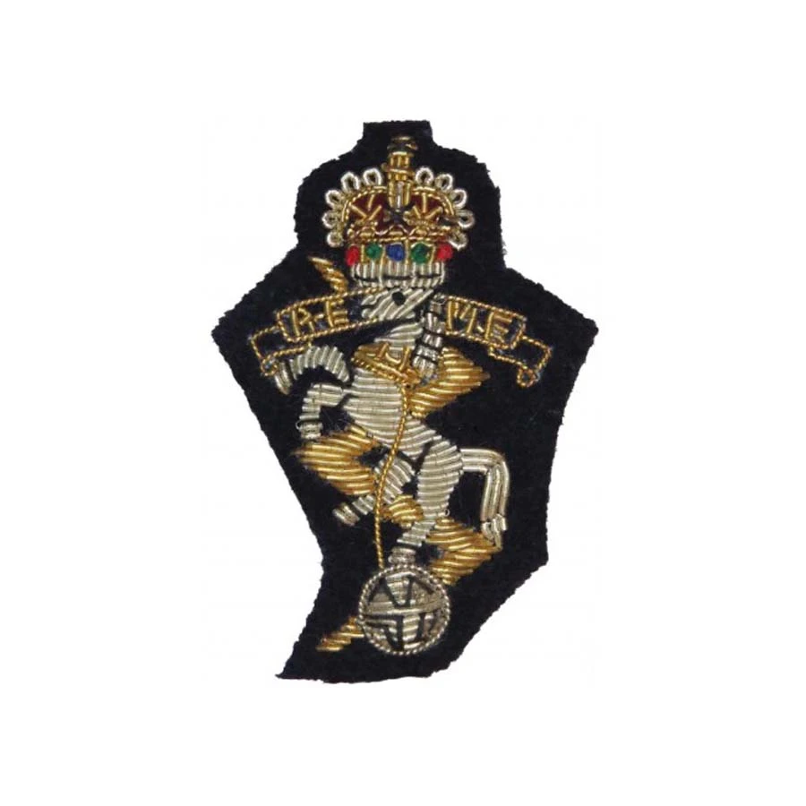 Badges Royal Engineers Bullion Wire Grenade on Maroon BULLION WIRE HIGH QUALITY MADE FROM NANBA GROUP