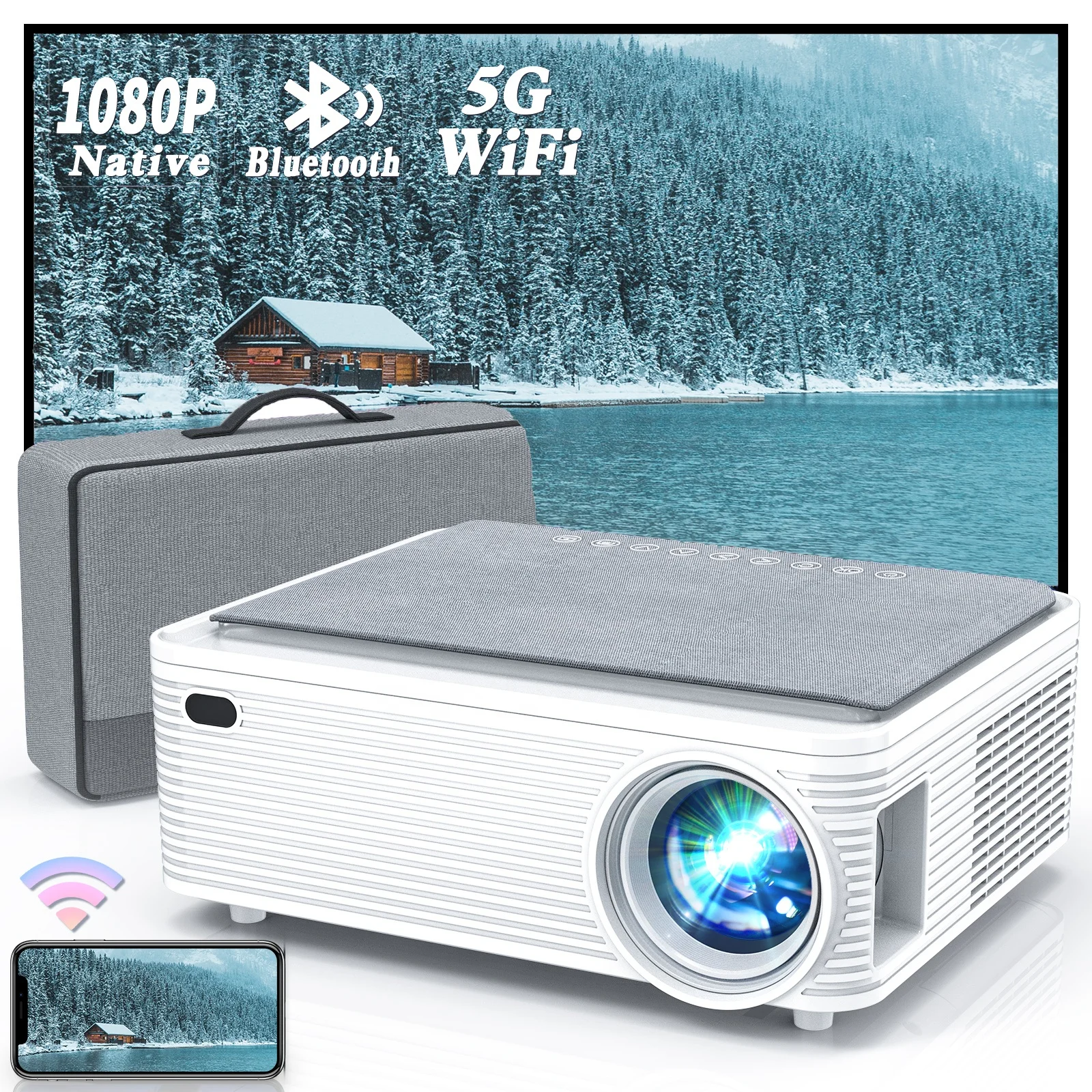 2023 ZAOLIGHTEC Factory Direct Lcd Full Hd Portable Led Video Home Theater Sale  4K The X5 Projector