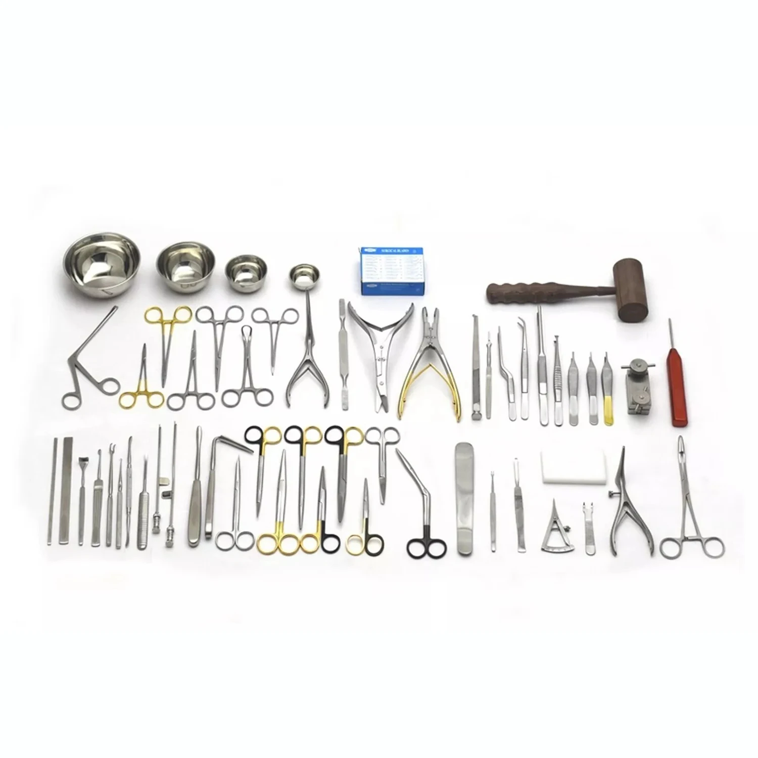 rhinoplasty sheen set Gubisch Surgery Set of 58 Pcs Nose Plastic Surgery instruments ENT Nasal Surgical Instruments by Vaslcare