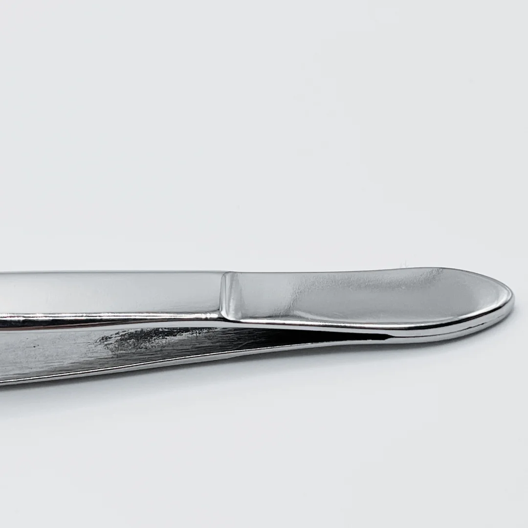 Unique Design Straight Tip Polished Eyebrow Tweezers Best Quality