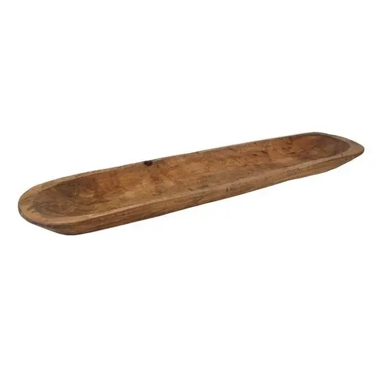 Hand Made Luxury Acacia Wooden Dough Bowl  Carved Bowl Handmade Natural Real Wood Serving  Bowl By Mehak Impex