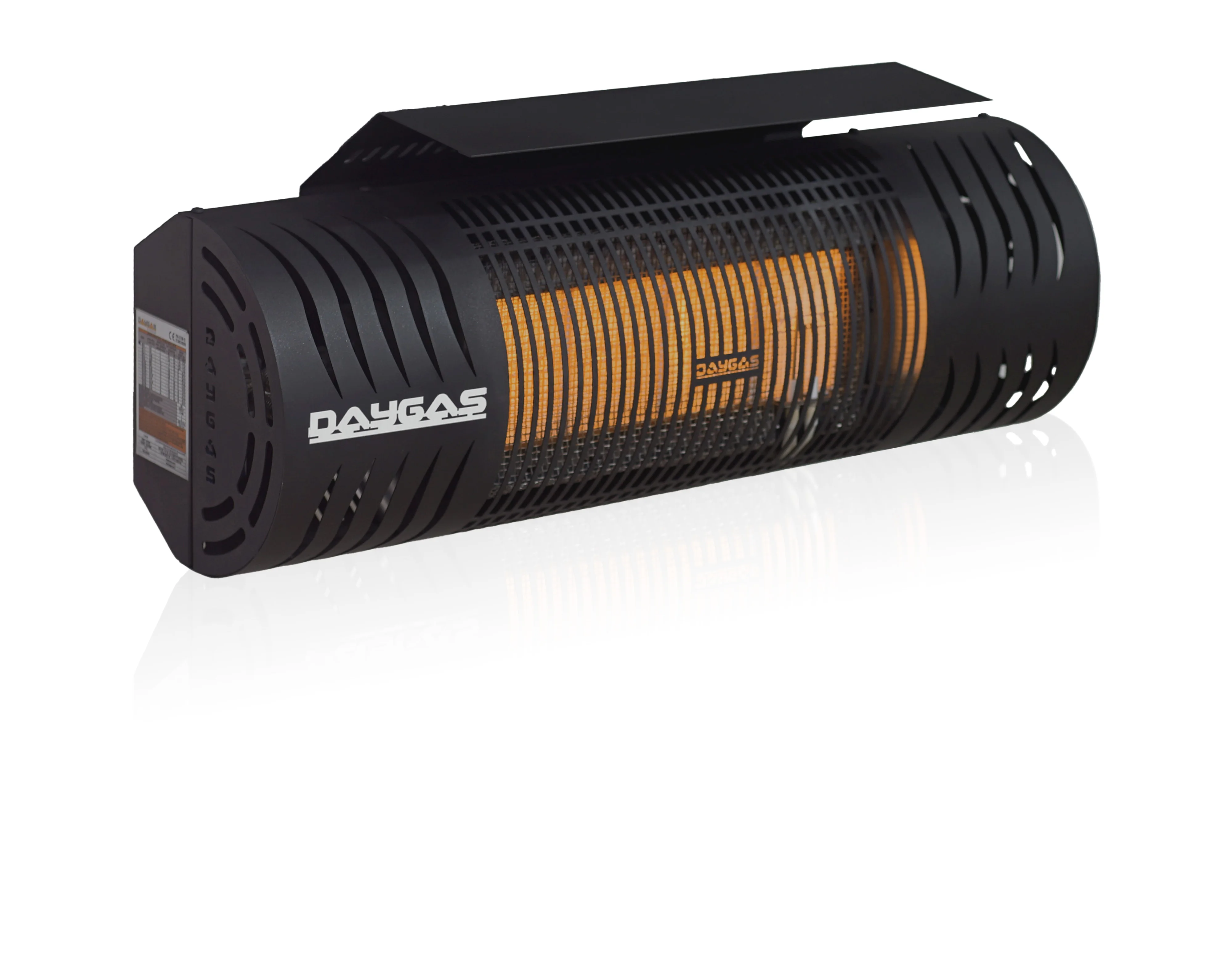 Daygas 2-5 Stage 6 KW Ceramic Radiant Outdoor Heaters Electric Patio Heaters Steel Material Gas Electric Choice Cafe Outdoor Use