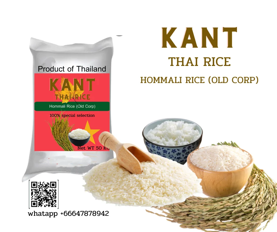 KANT, тайский рис Hommali, 50 кг, Тайский продукт премиум класса, тайский экспортный сорт, OEM, Новые поступления, высший сорт, сыпучая трава