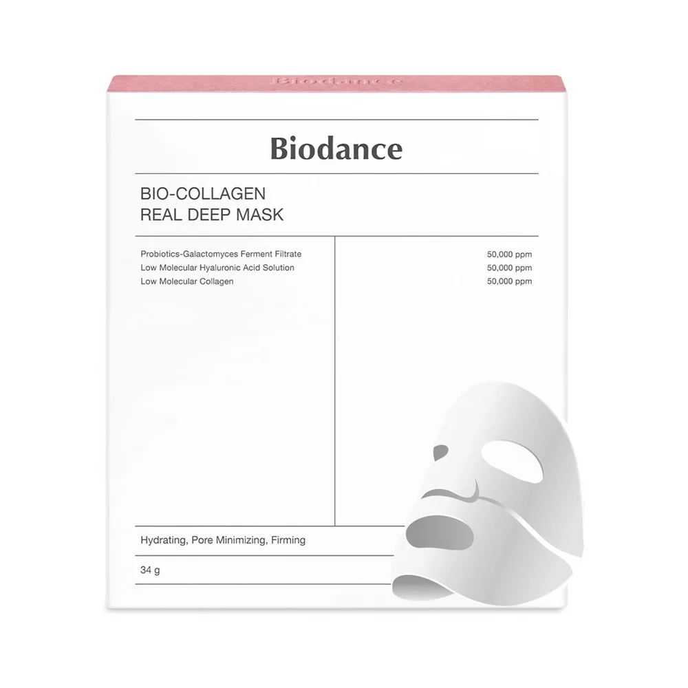 Korean Original Over Night Skincare Sleep Ampoule Face Sheet BIODANCE Bio-Collagen Real Deep Mask  4AE