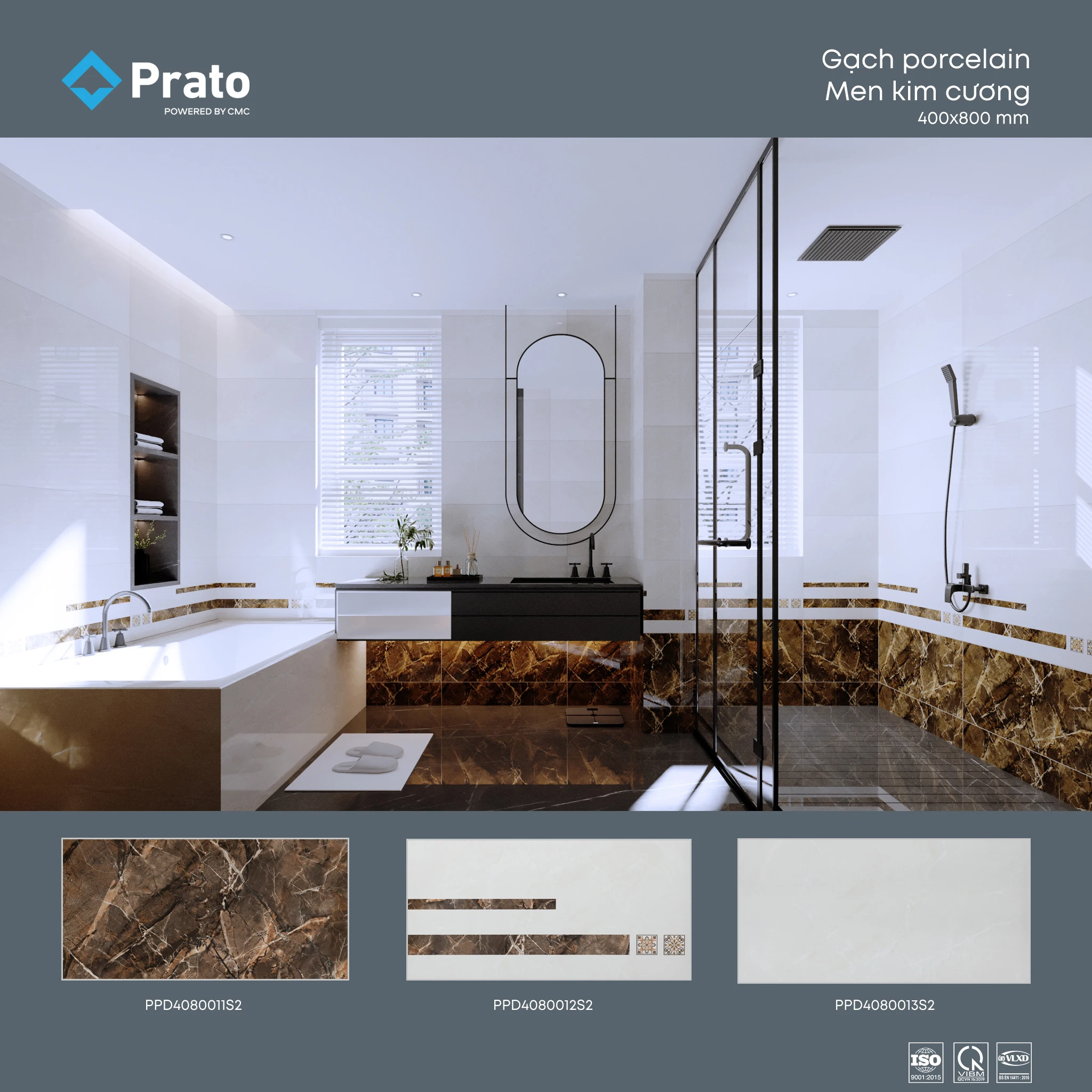 400x800mm High Quality Digital Print Decorative Wall tiles for villa exterior interior wall decoration