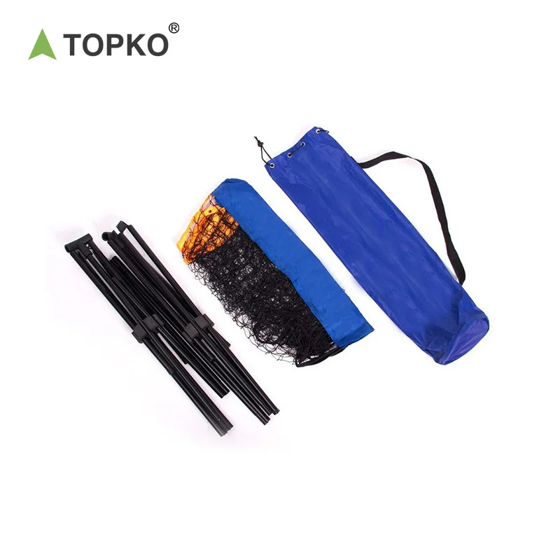 TOPKO High Quality Adjustable Badminton Net for Junior Tennis Pickleball Portable Outdoor Badminton Net with Carry Bag
