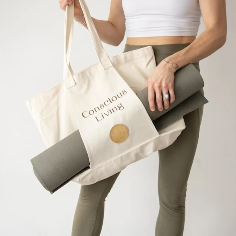 Eco Bags for Putting Yoga Mats Yoga Towel Carry Accessories Bag Carrier Canvas Bolsa De Esterilla De Yoga Ecologica