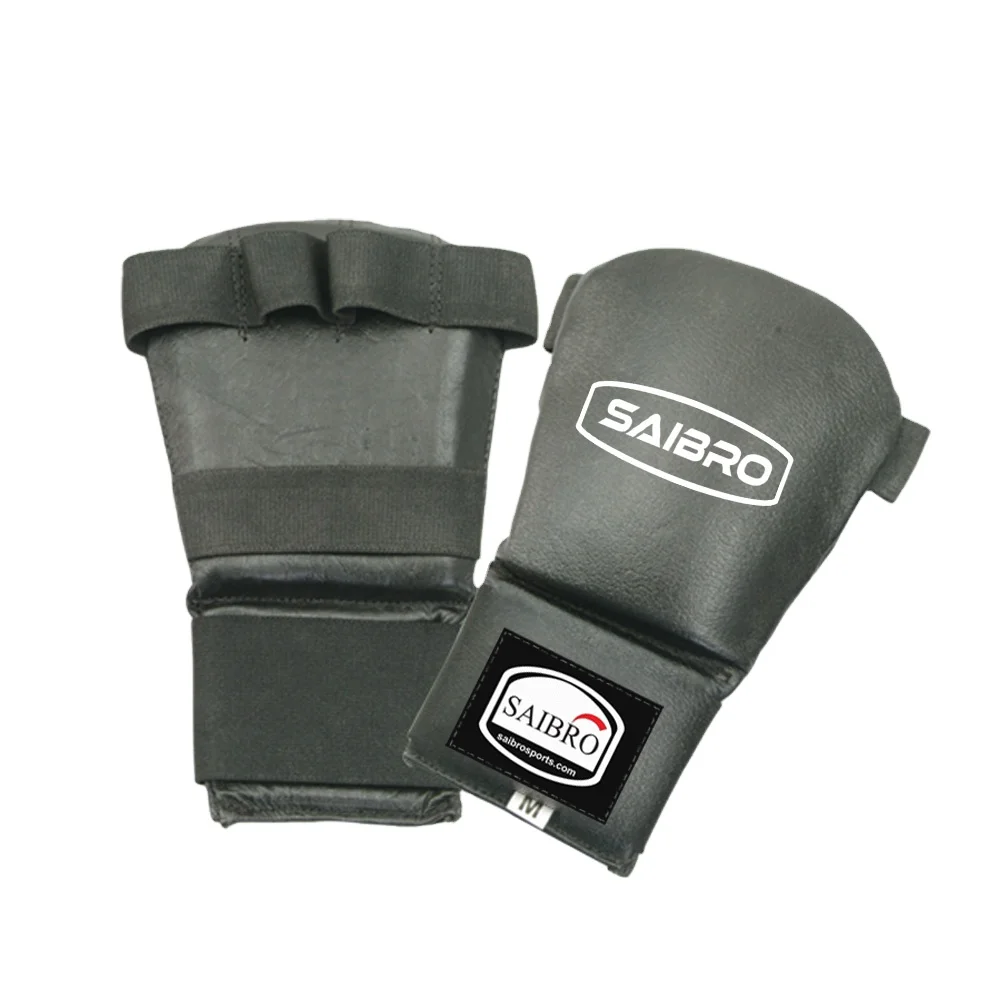 High Quality Karate Training Mitts Customizable Logo Karate Gloves for MMA Kick Boxing Made from Cowhide Leather PU