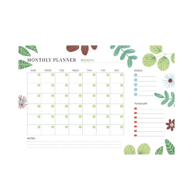 Dry Erase Monthly Planner Organizer Model-3 Reusable Durable Polystyrene Material Holds The Surface With Static Electricity