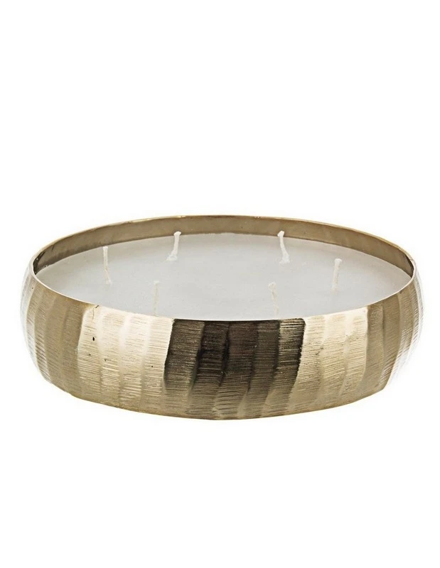 ALUMINIUM BRIGHT CANDLE CIRCLE DESIGN HAMMERED QUALITY THAT THE WORLD KNOWS MEASURES 18.5x4.5h MADE IN INDIA