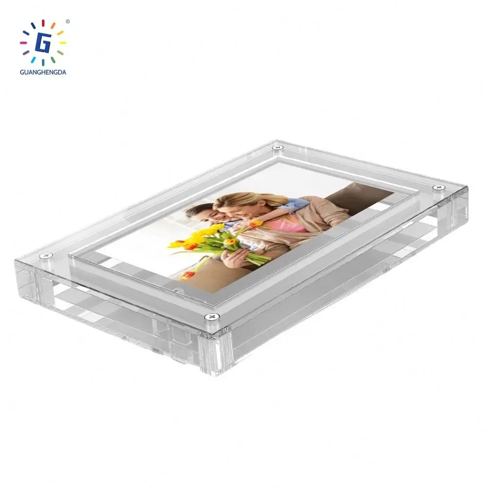 Низкая цена 4 5 7 10 1 15 6 дюймовые Hd-рамки для фото оптовая продажа акриловая цифровая фоторамка с