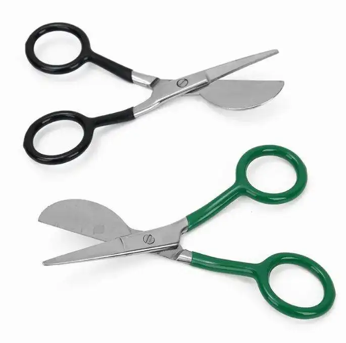 Duckbill Scissors 7' Fabric Stainless Steel Tailor Cutter for Tufting Pelican Napping Shears