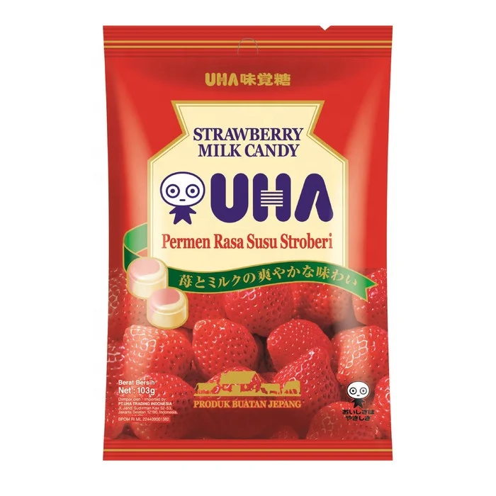 NEW Trending UHA Milk Candy 103gr Strawberry Flavor Milky Sweets Fruity Popular Trending Candy