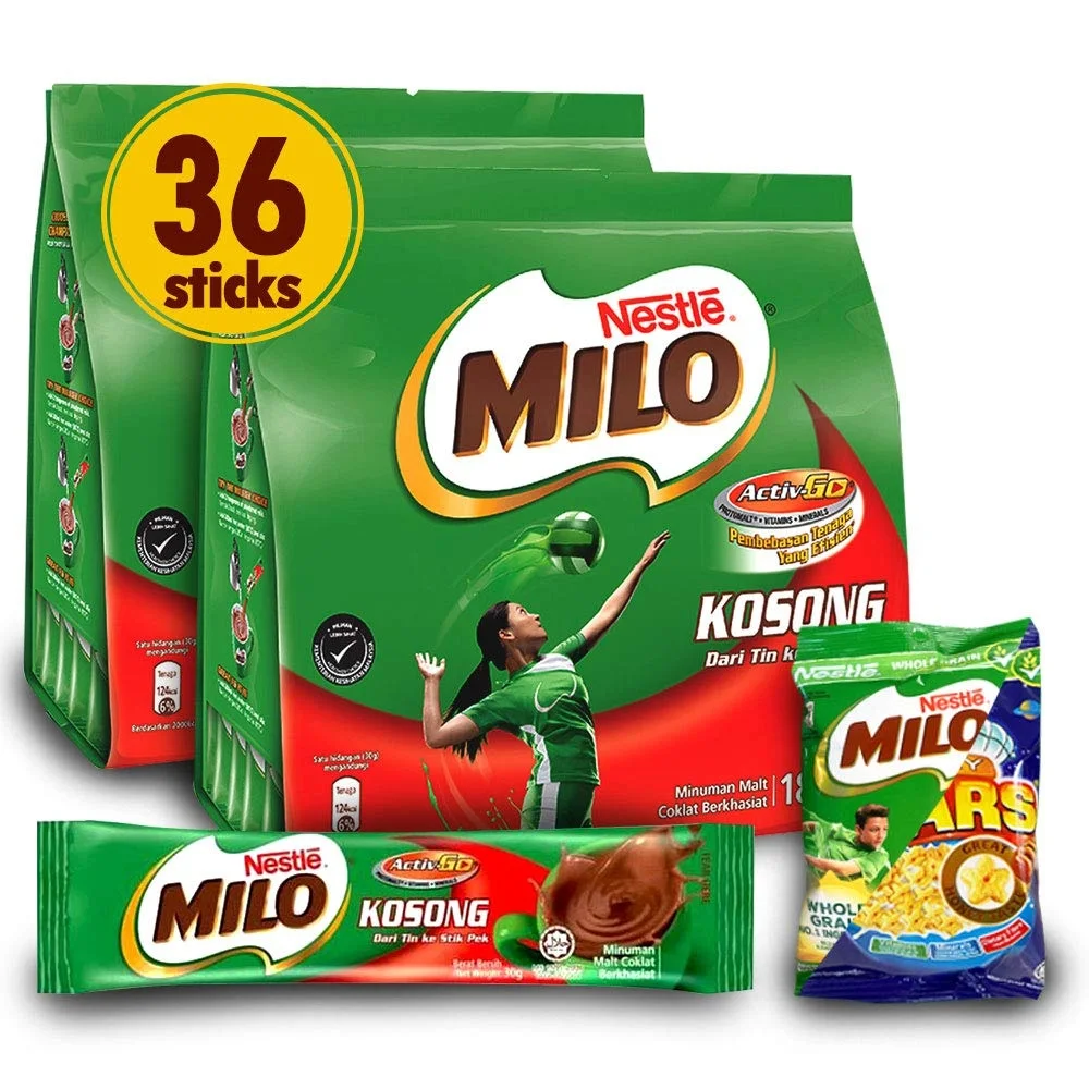 Milo 3-в-1 шоколадный порошок растворимый солодовый молочный напиток