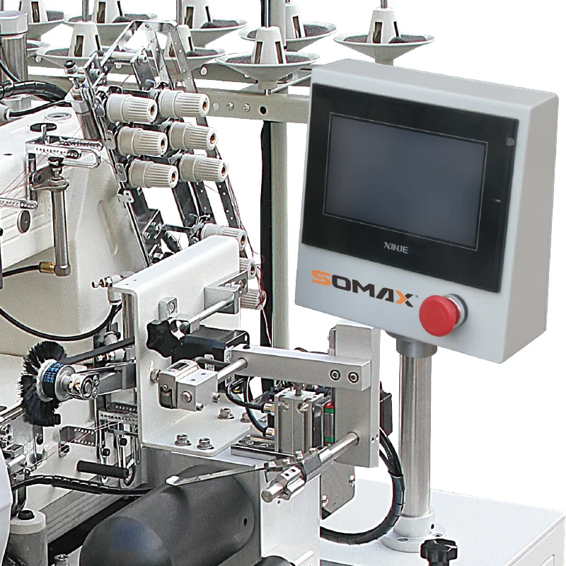 High Quality Somax SM-10 Automatic Sportant Waistband Multi-needle Industrial Apparel Machinery Sewing Machines