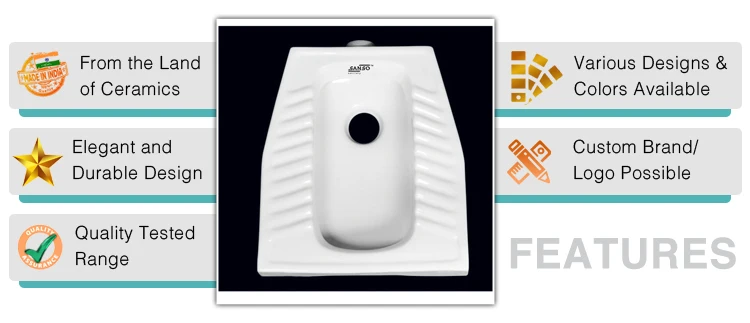 Best Market Price Superior Quality 100% Ceramic Material White Color Indian Squat Pan Toilet for Genuine Wholesale Purchasers