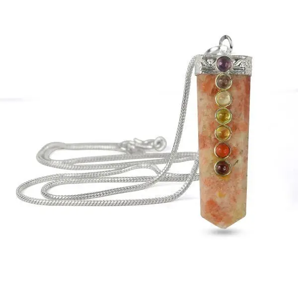 Wholesale Natural And Wonderful Quality Natural Crystal Sunstone Chakra Pencil Charm Pendants Buy Online From Soha Agate