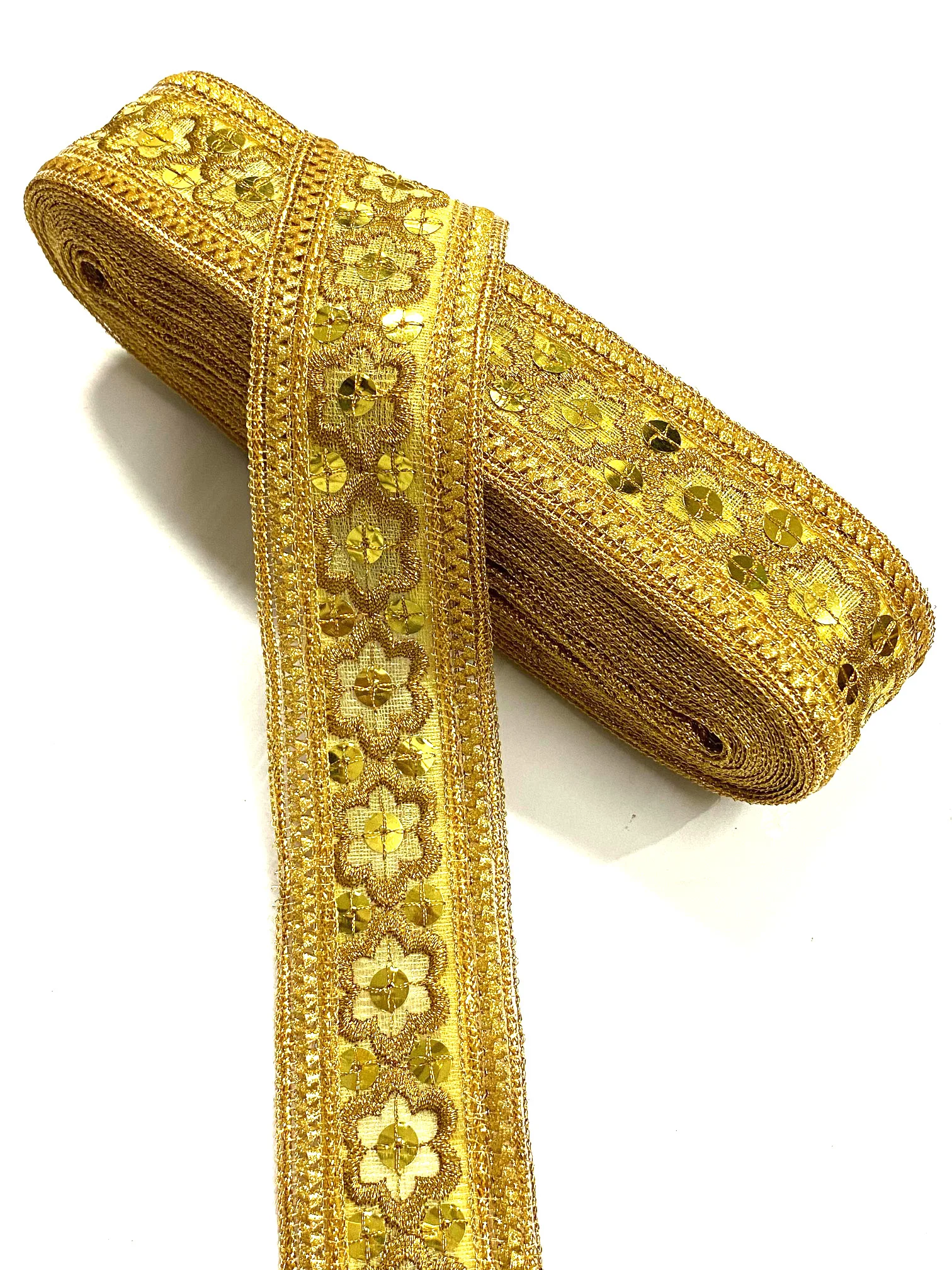 Индийская Золотая Серебряная светло-Золотая и медная золотая металлическая Тюль с вышивкой кружевная отделка для одежды религиозная одежда