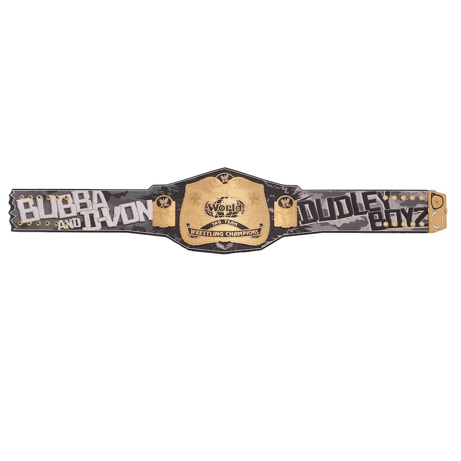 The Dudley Boyz Signature Series World Championship Title Belt Wrestling Boxing Mma Authentic Wear Universal Championship Belt