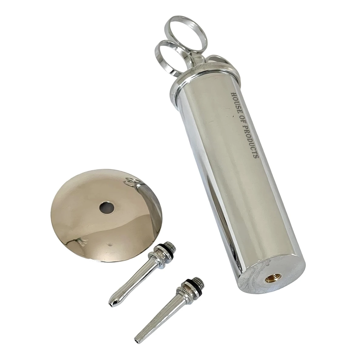 Ear Wax Removal Syringe 2 OZ 4 OZ 8 OZ Brass with chrome finish with 2 nozzles