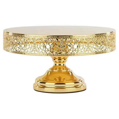 Gold  Cake Stands  Cake Pedestal Stand Display Table Tiered Cupcake Holder Candy Fruit Dessert Plate Decorating for Wedding