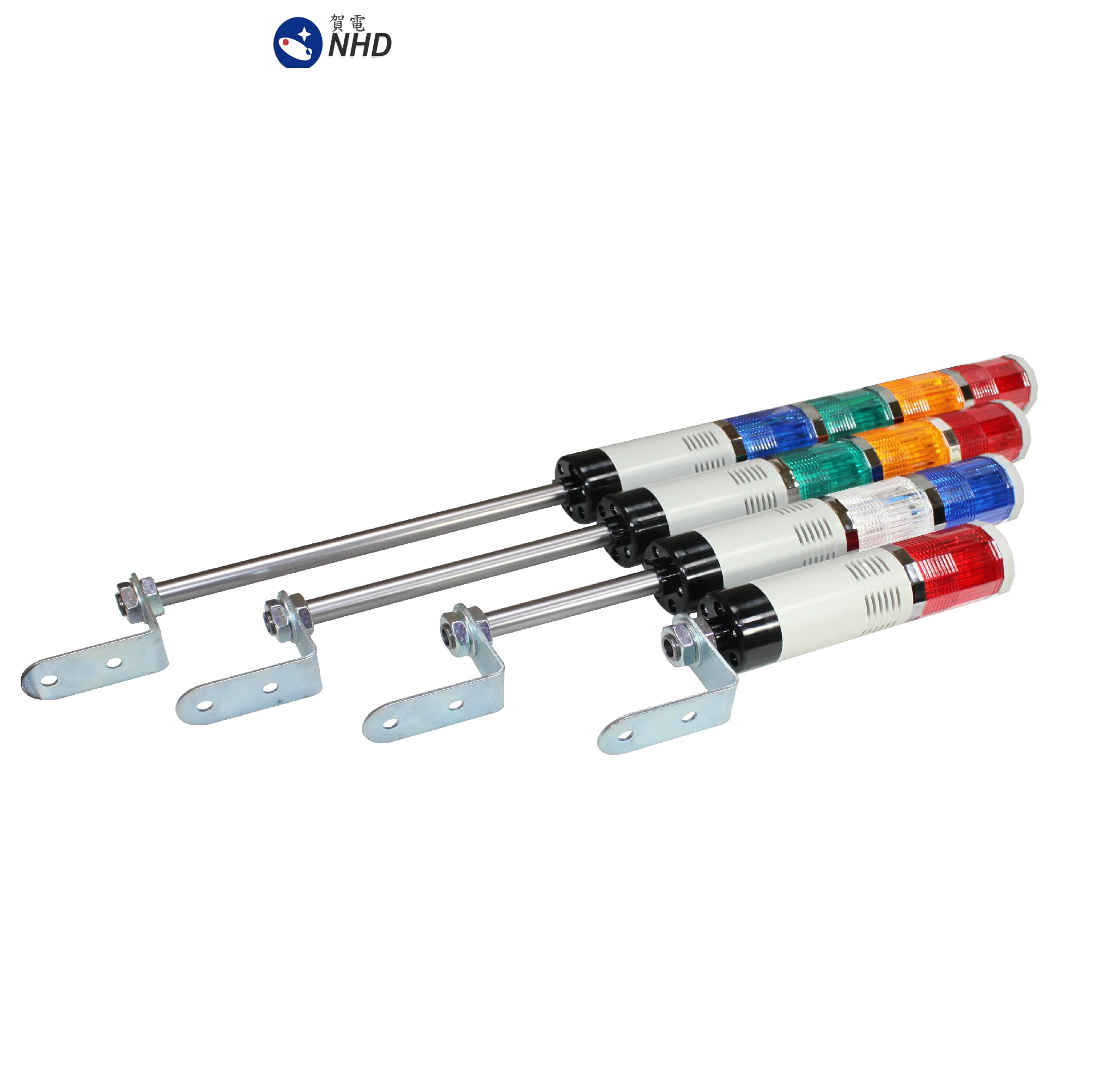 NTL-N Tower Lamp Tube mounting 3 tiers , Red Orange Green , AC/DC 24V , AC100~120V , AC220V~240V