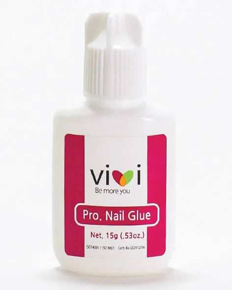 KROXX Korean Fast Dry Nail Glue 15g Brush Type Long Lasting Super Strong Eyelash Extension Adhesive with Safety Package