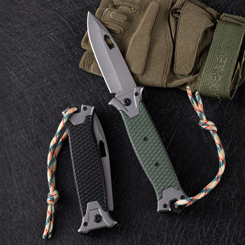 Black Coating Aluminum Handle Folding Pocket Knife Tactical Combat with Magnacut Wharncliffe Blade Pocket Knife Folding
