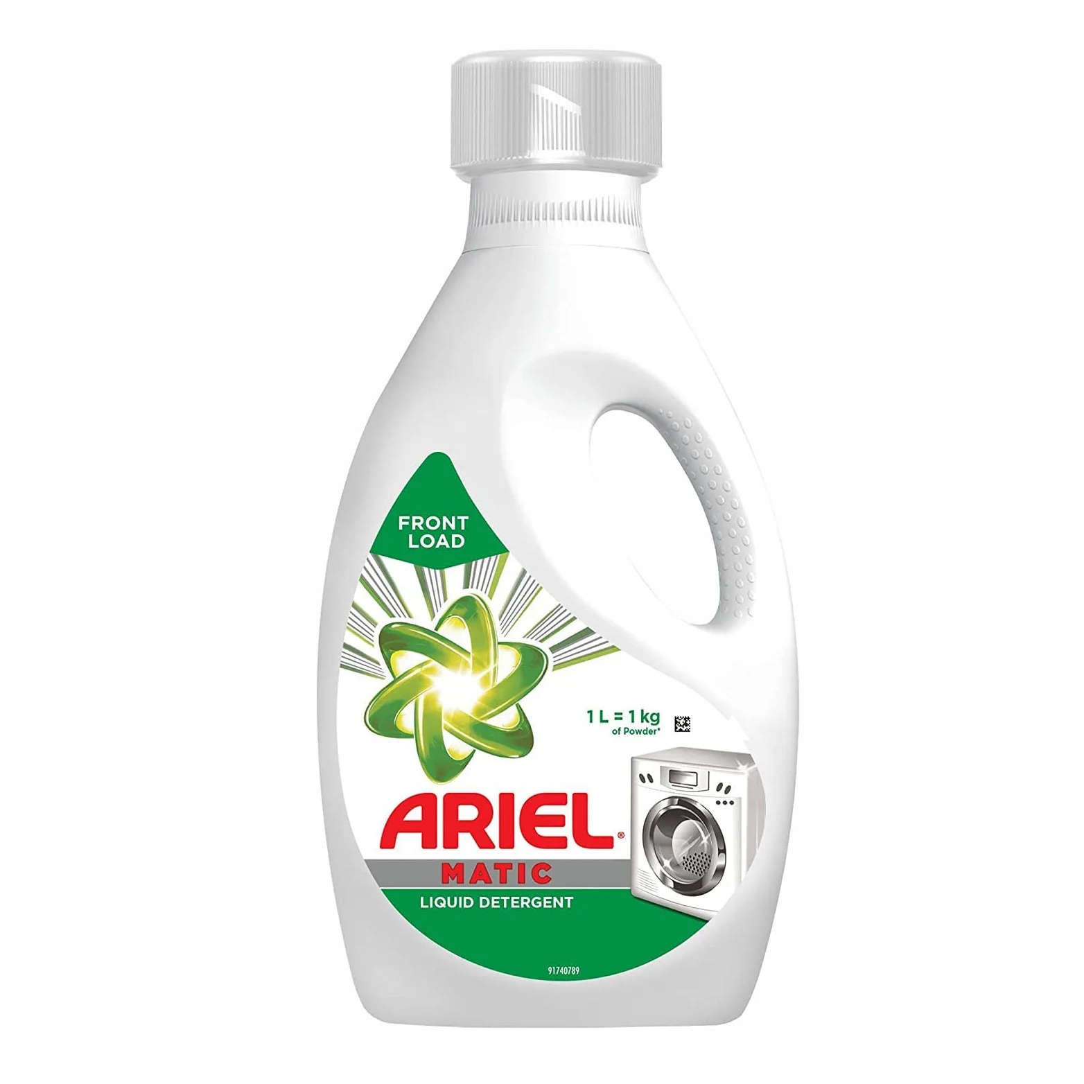 Ariel Imported Power Gel Detergent Washing Liquid, Equal 4 kg Powder pack 1.8L