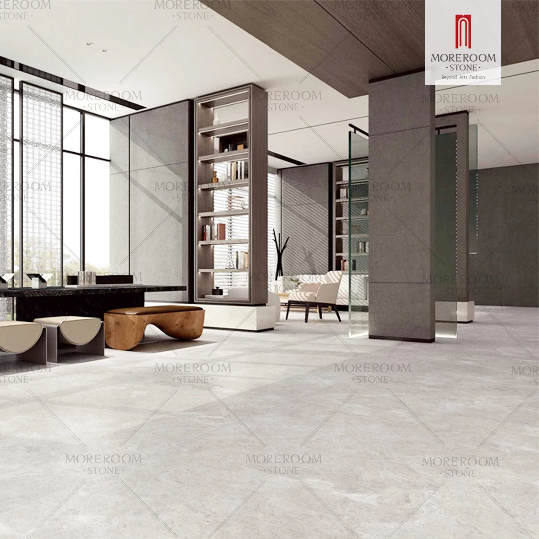 Interior Decoration Stone Artificial Marble Slabs Light Grey Sintered Stone