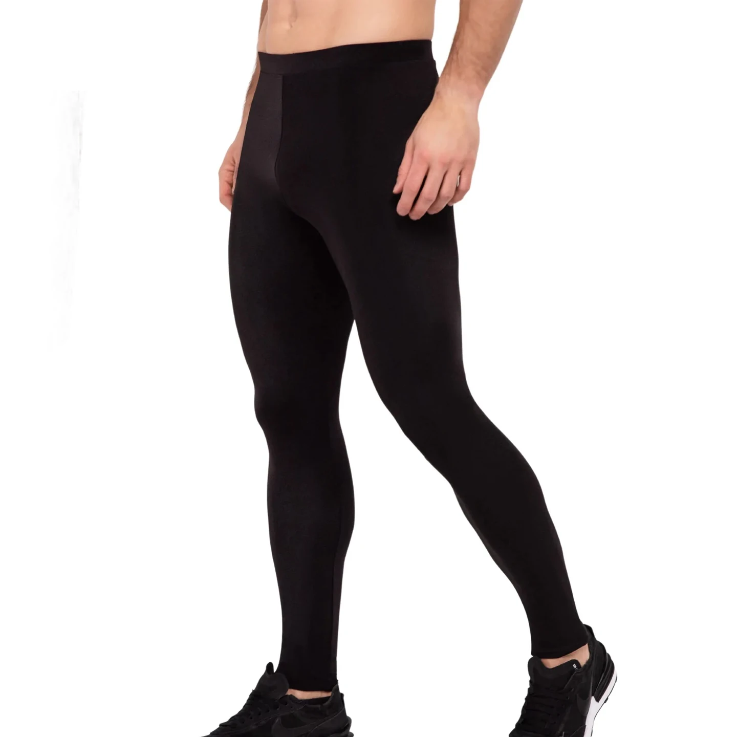 Custom Quick Dry Running  Compression Leggings For Men Fitness Tights Long Fitness Gym Leggings Compression Pants