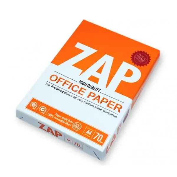 Excellent Zap Copier Paper/Paperline Gold A4 Copy Paper 80gsm/75gsm/70gsm for sale
