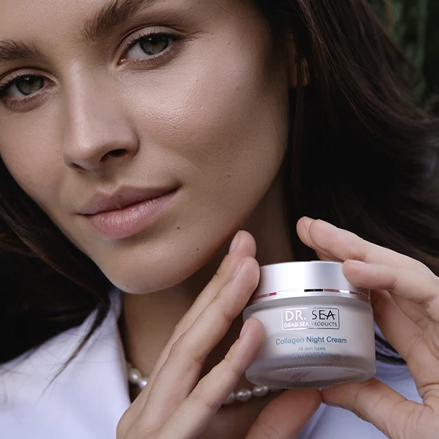 Лучший коллагеновый ночной крем для женщин от Dr. Sea Cosmetics-товары из мертвых Морей-бесплатные образцы-лучший продавец
