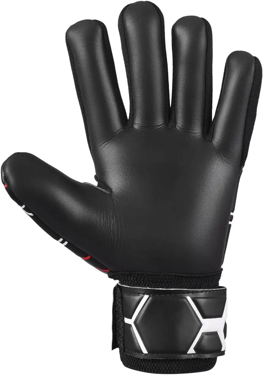 Soccer Football Goalie Goalkeeper Gloves for Kids, Youth Boys Junior with Double Wrist Protection Strong Anti Slip Grip