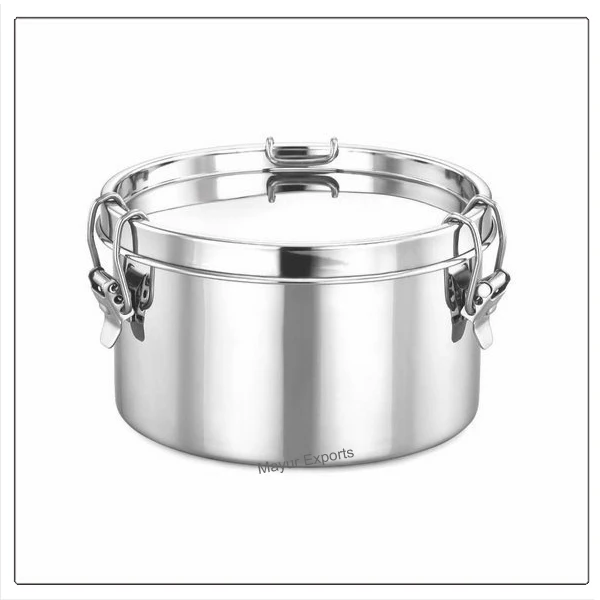 Stainless Steel Round Lunch box Leakproof Tiffin Lunch Box