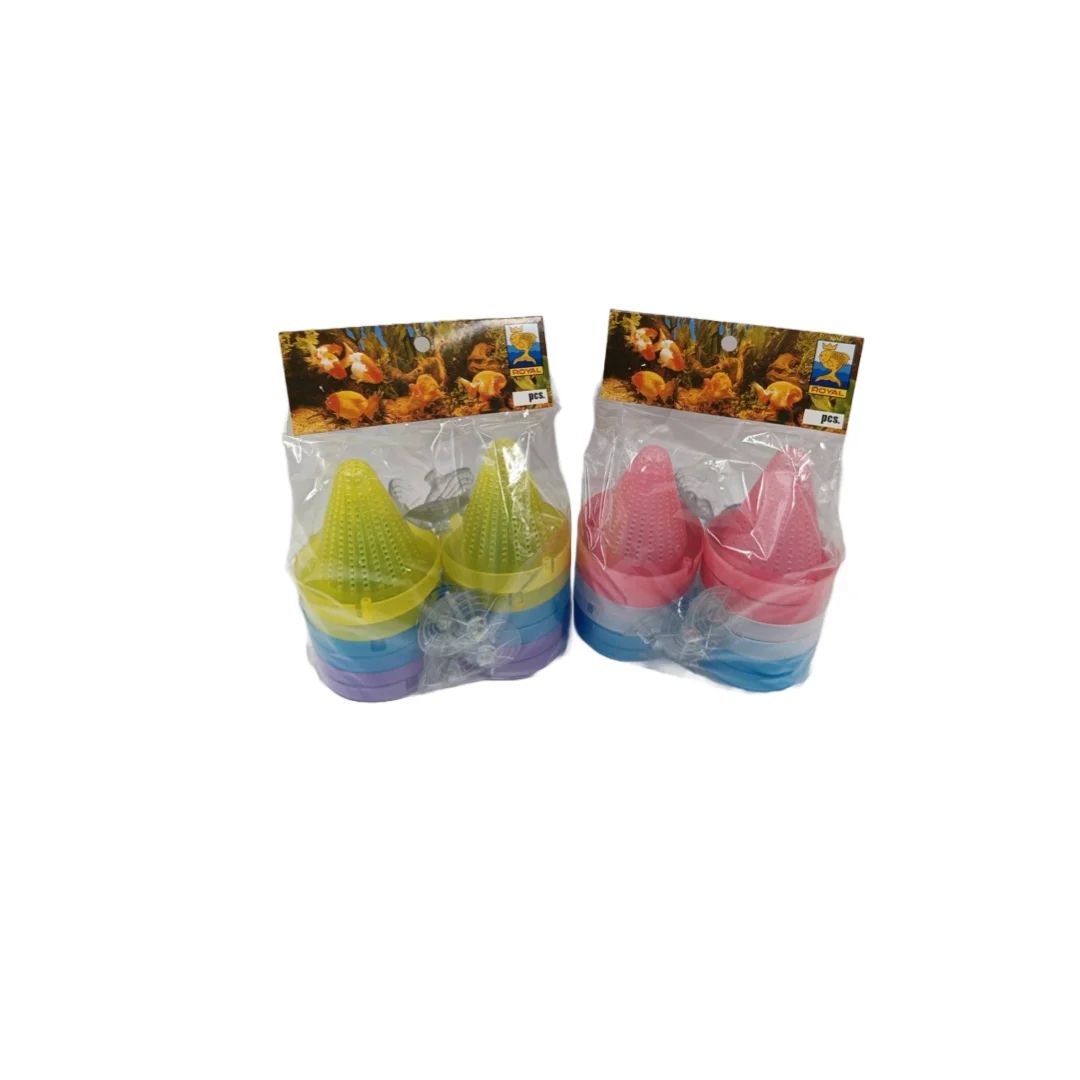 Royal 12-Piece Plastic Cup Food for Aquariums & Accessories