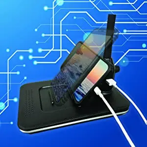 3X Magnifying Glass with Light and Stand fast charging USB port