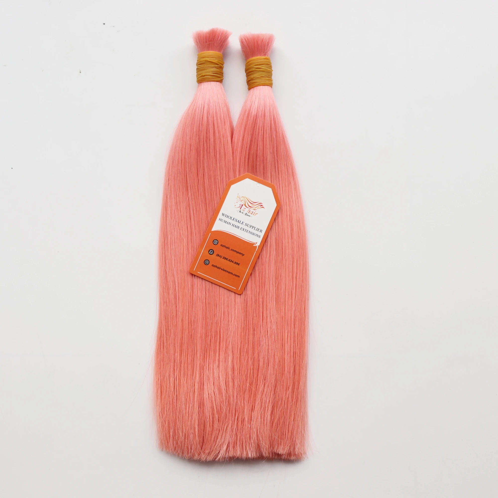 Top Quality Wholesale 100% Vietnamese Raw Cuticle Aligned Bulk Hair Extensions Double Drawn From Az Hair Vietnam