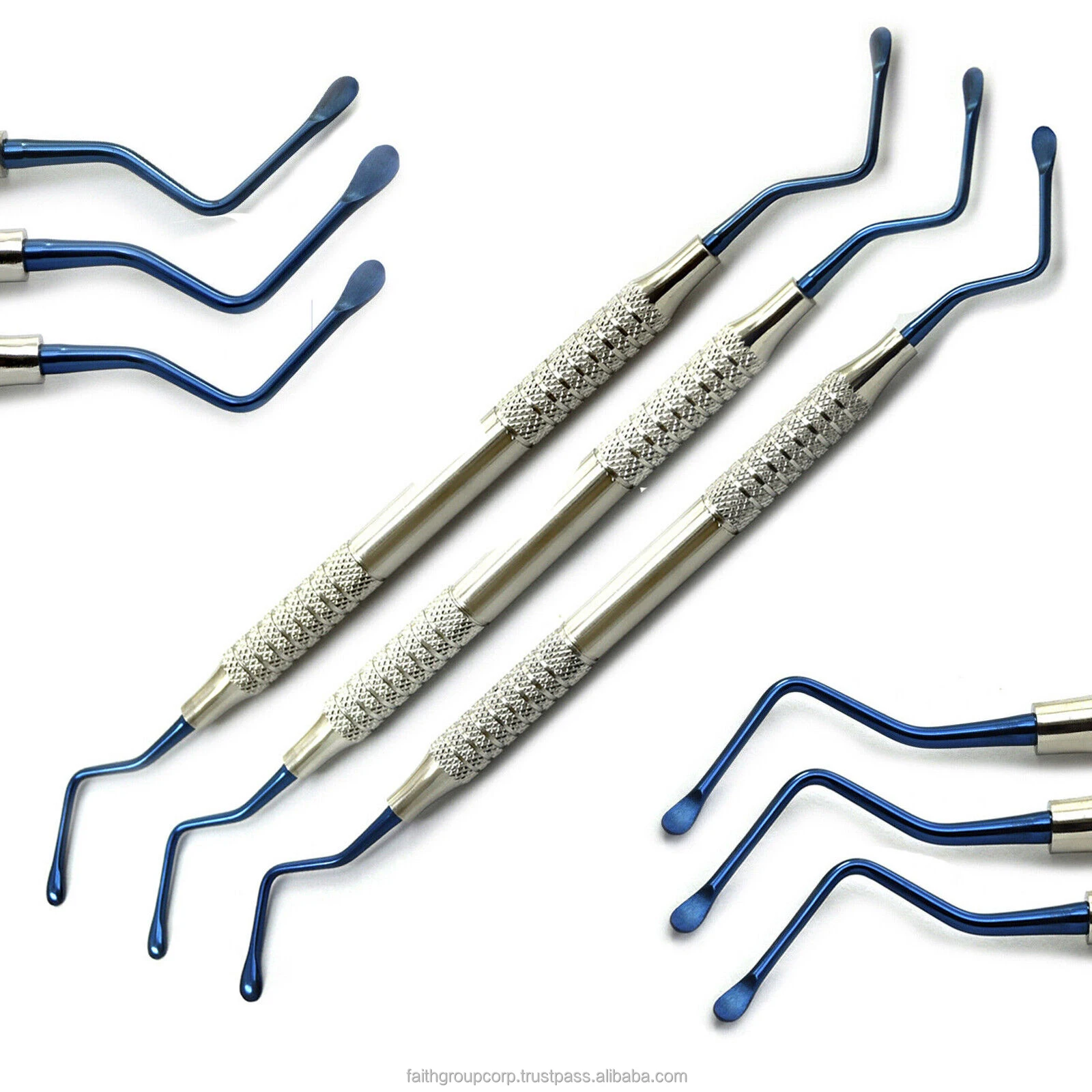 NEW Brand Surgical Lucas Bone Curettes Periodontal Cyst Removal Soft Tissue Curettage