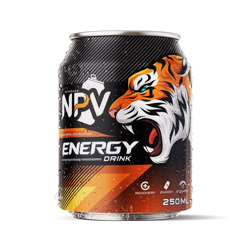 Vietnam Wholesale OEM/ODM Company Custom Label Energy Drink Low MOQ Energy Drinks 250ml Can HALAL ISO Certification