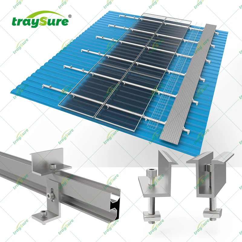 TRAYSURE Solar Mounting PV Solar Carport Mounting Brackets Solar Installation Accessories Pergola System Solar Mounting System