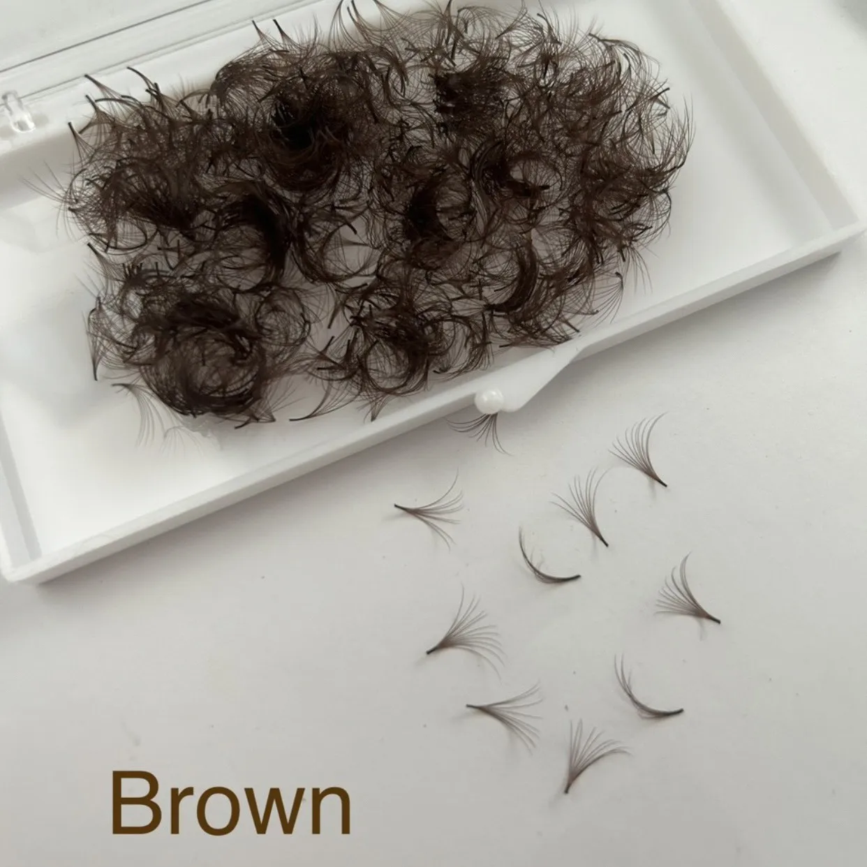 Brown colorlash from 2D-20D wholesale handmade natural from vietkinglash Vietnam  Maya or whatsapp: +84 387038507