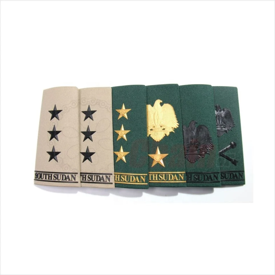High Quality Customized Embroidered Epaulettes OEM Demand for Uniform Shoulder Board/Pad Accessory for Uniforms