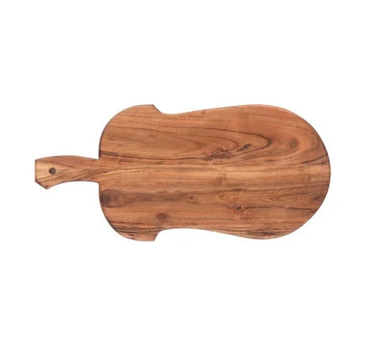 Unique Guitar Shape Mango Wood Chopping Board Manufacturer Antique Hand Polished Wooden Cutting Chopping Board